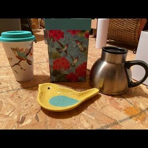 Lot of Travel Mugs - Ceramic & Stainless + Bonus